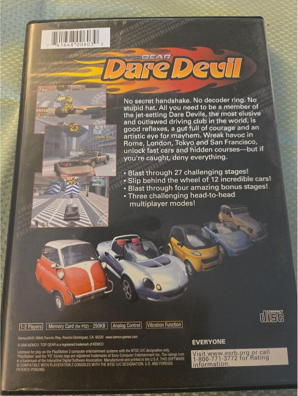 Top Gear Dare Devil - PlayStation 2 PS2 Complete With Manual - Picture 4 of 4